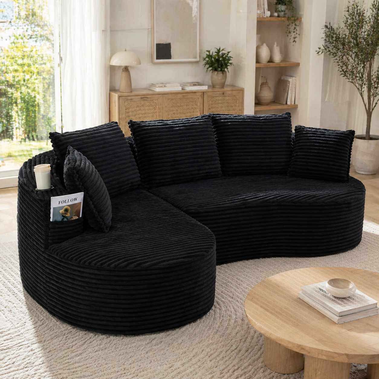 Sofa 250 x 152 x 82 cm, welur, do salonu, do codziennego użytkowania, funkcjonalny element wyposażenia