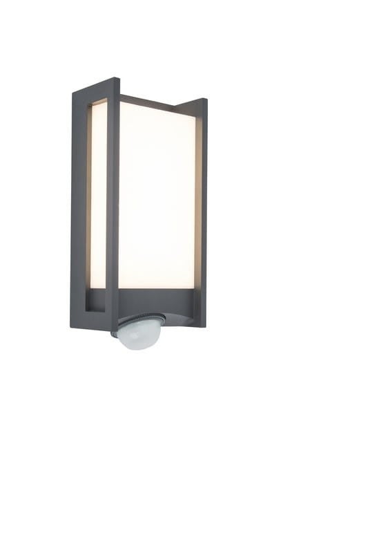 Antracytowa lampa ścienna Qubo z czujnikiem - 5193002118