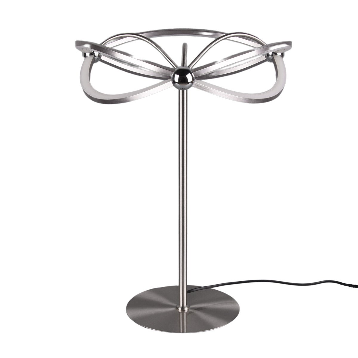 Lampa stołowa Charivari nikiel LED 26W 3000K 2500lm wym: 50 x 41 x 41 cm metal Trio