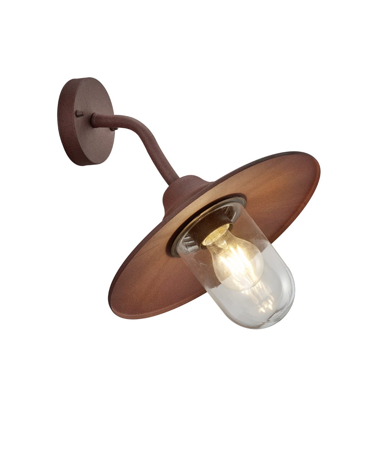Kinkiet zewnętrzny BRENTA miedziany 1xE27x40W wym:32x30x30cm IP44 Trio