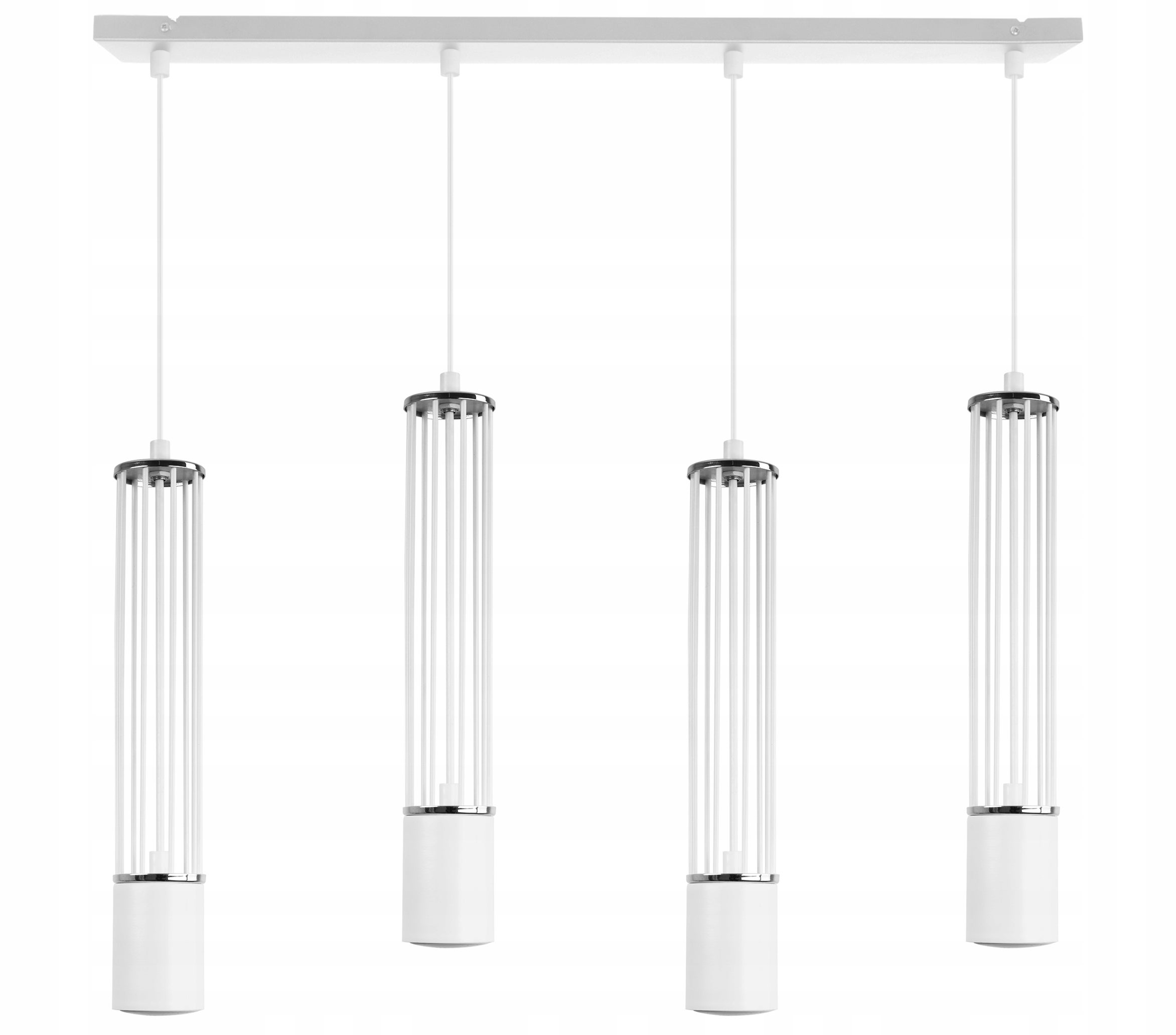 Lampa sufitowa wisząca Light Home LH Aria 4x GU10 biały/srebrny