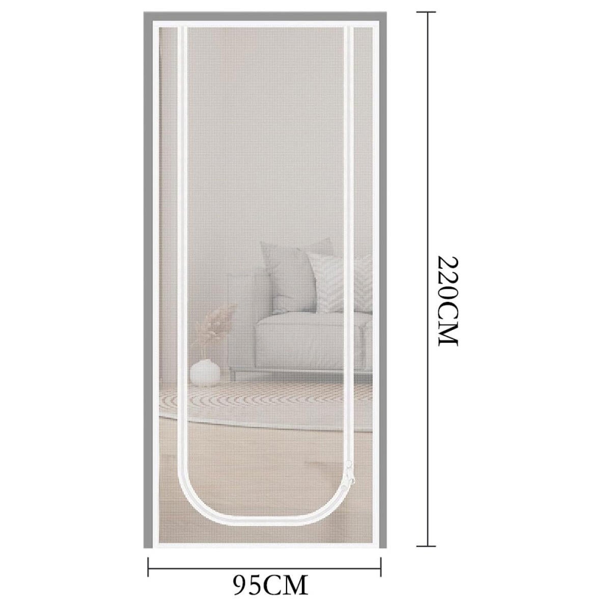 Moskitiera dla kota, 95 x 220 cm, czarna, wodoodporna, z zamkiem błyskawicznym, oddychająca i wentylowana, odpowiednia do sypialni i tarasów.