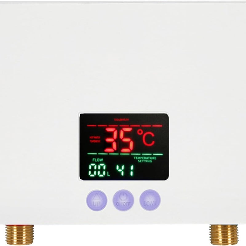 Mały elektryczny podgrzewacz wody przepływowy, Podgrzewacz wody przepływowy, Mały podgrzewacz wody przepływowy z wyświetlaczem LED (5,5 kW)