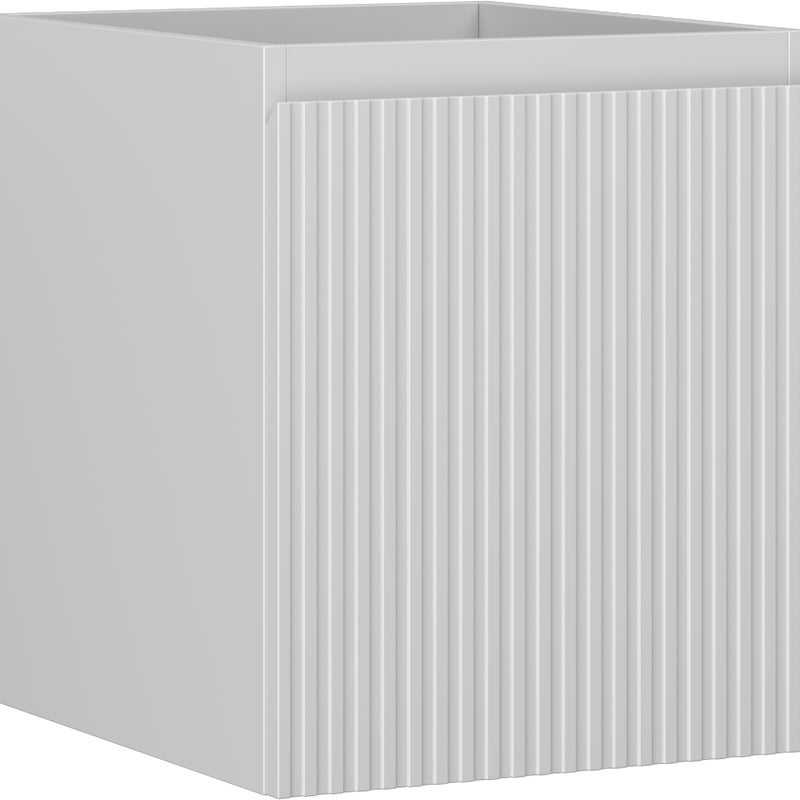 Mexen Rivel szafka łazienkowa podumywalkowa 40 cm, 1 szuflada, ryflowana , szara mat - 91A20-04047-1-BF62