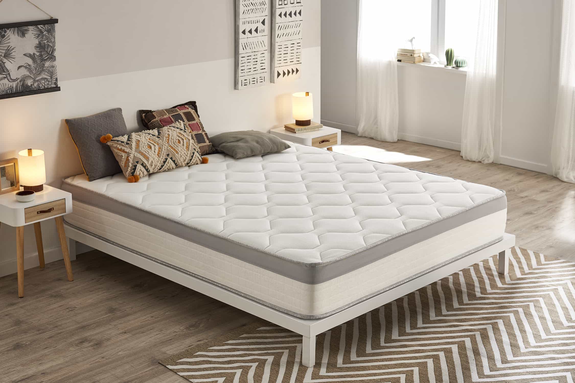 Materac Sprężyny kieszeniowe Spring Max Sprężyny kieszeniowe 22cm, 150 X 190cm - Moonia
