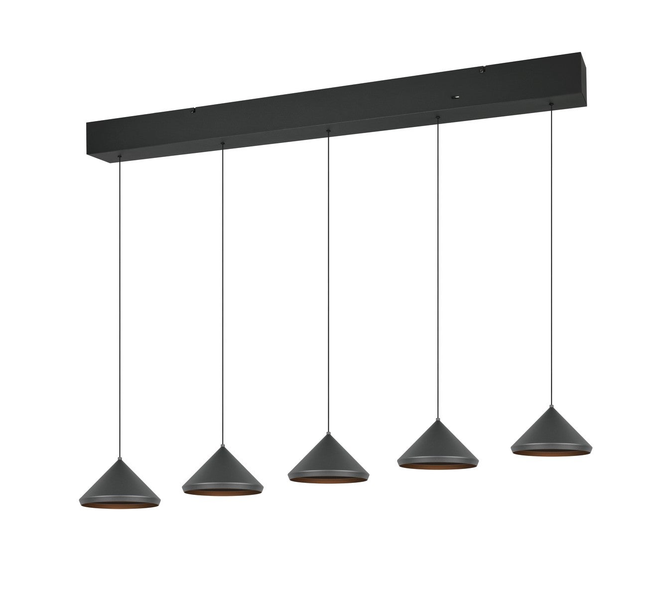 Lampa wisząca LED LAGUNA 5W Odcienie bieli 500lm metal czarna wym:200x123x18cm IP20 Trio
