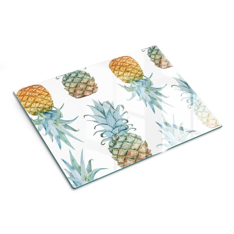 Dekoracyjna deska kuchenna z hartowanego szkła - Ananas - 30x40 - Tulup
