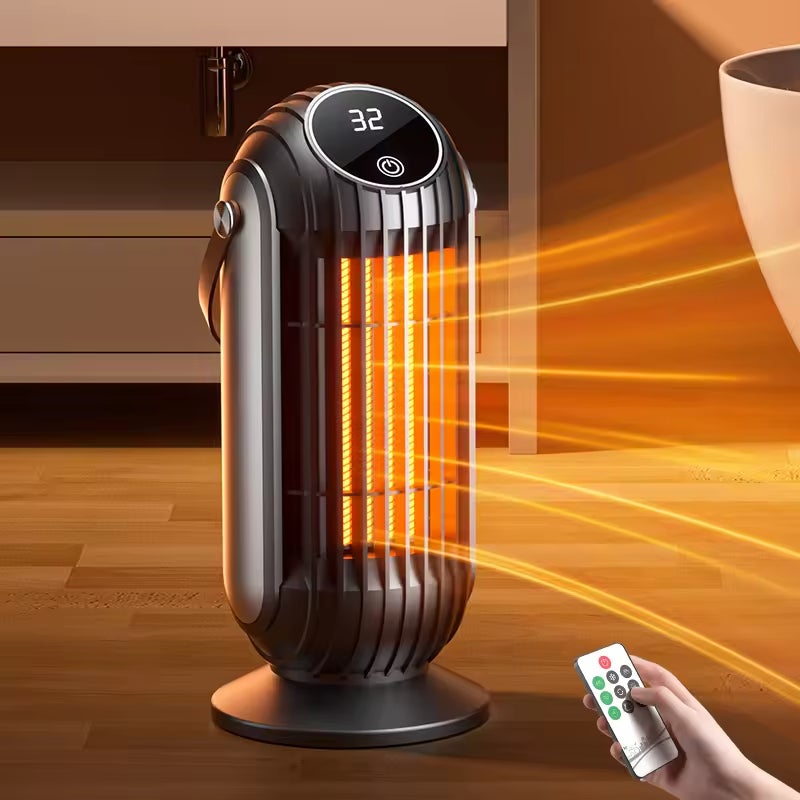 Grzejnik o stałej temperaturze PTC, grzejnik 1500 W ze zdalnym sterowaniem i wyłącznikiem czasowym, inteligentny elektryczny grzejnik biurowy