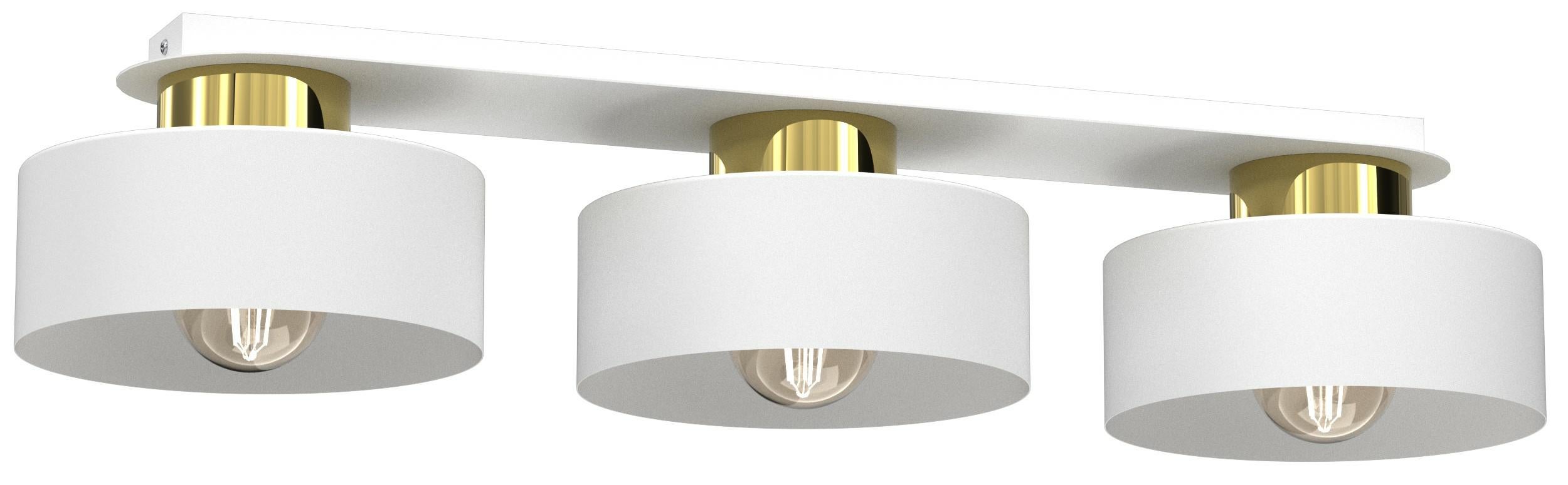 Lampa wisząca Marti biały mat-złoty połysk 3xE27x15W metal wym:14x68x20,5cm IP20 Luminex