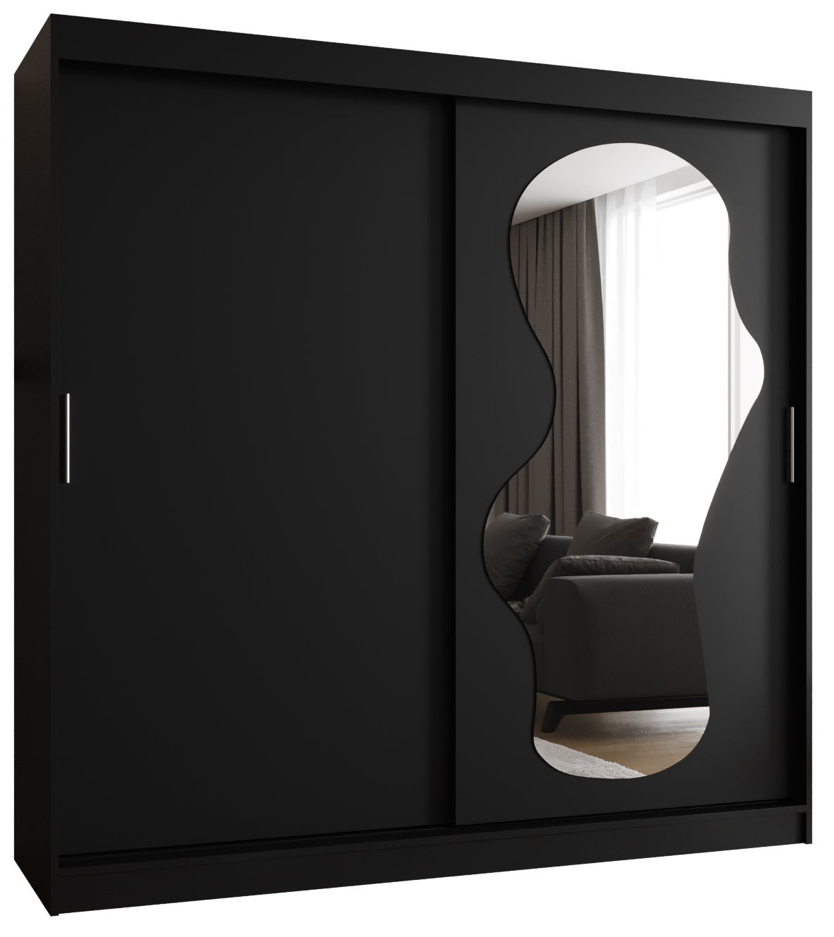 Szafa przesuwna garderoba ULTRA 200 x 62 x 200 cm Czarny