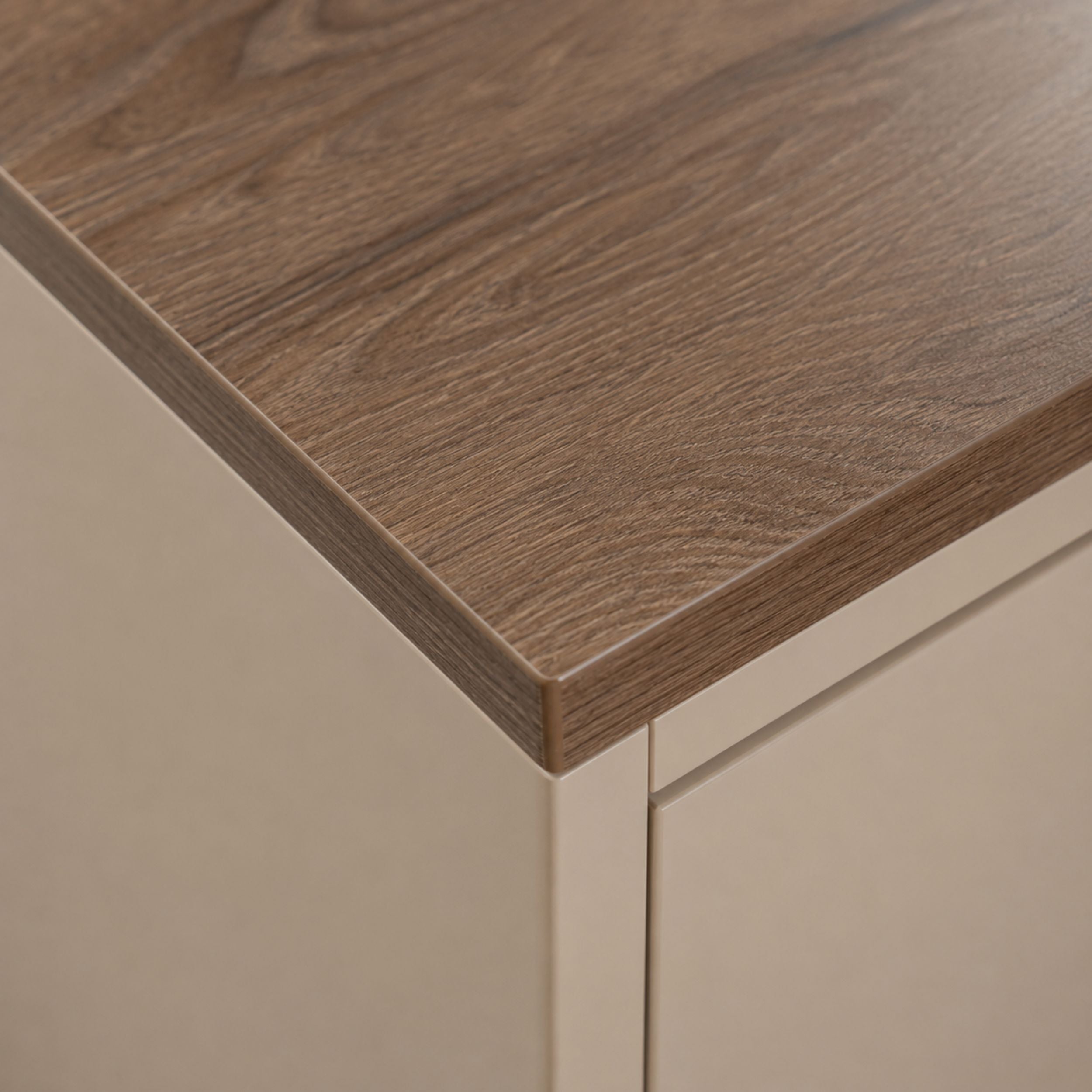 KOLM Blat łazienkowy laminowany do szafki 60cm 61×35,5cm Dąb Brązowy (K090PW)