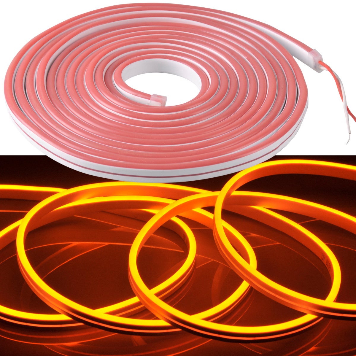 Taśma LED NEON 24V 5m Pomarańczowy IP65 318046 Polux