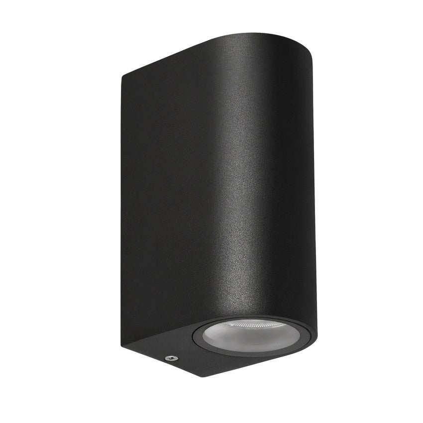 Kinkiet zewnętrzny Lobelia czarny 2xGU10x35W wym:15x9x6,5cm IP44 Candellux