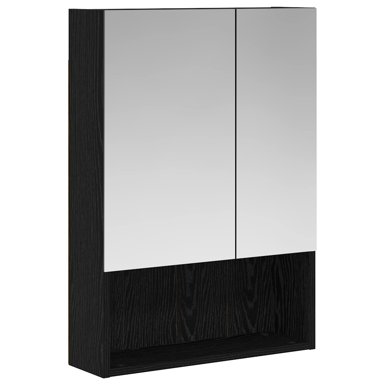 Szafka z lustrem do łazienki Czarny Dąb 50 x 14,5 x 70 cm