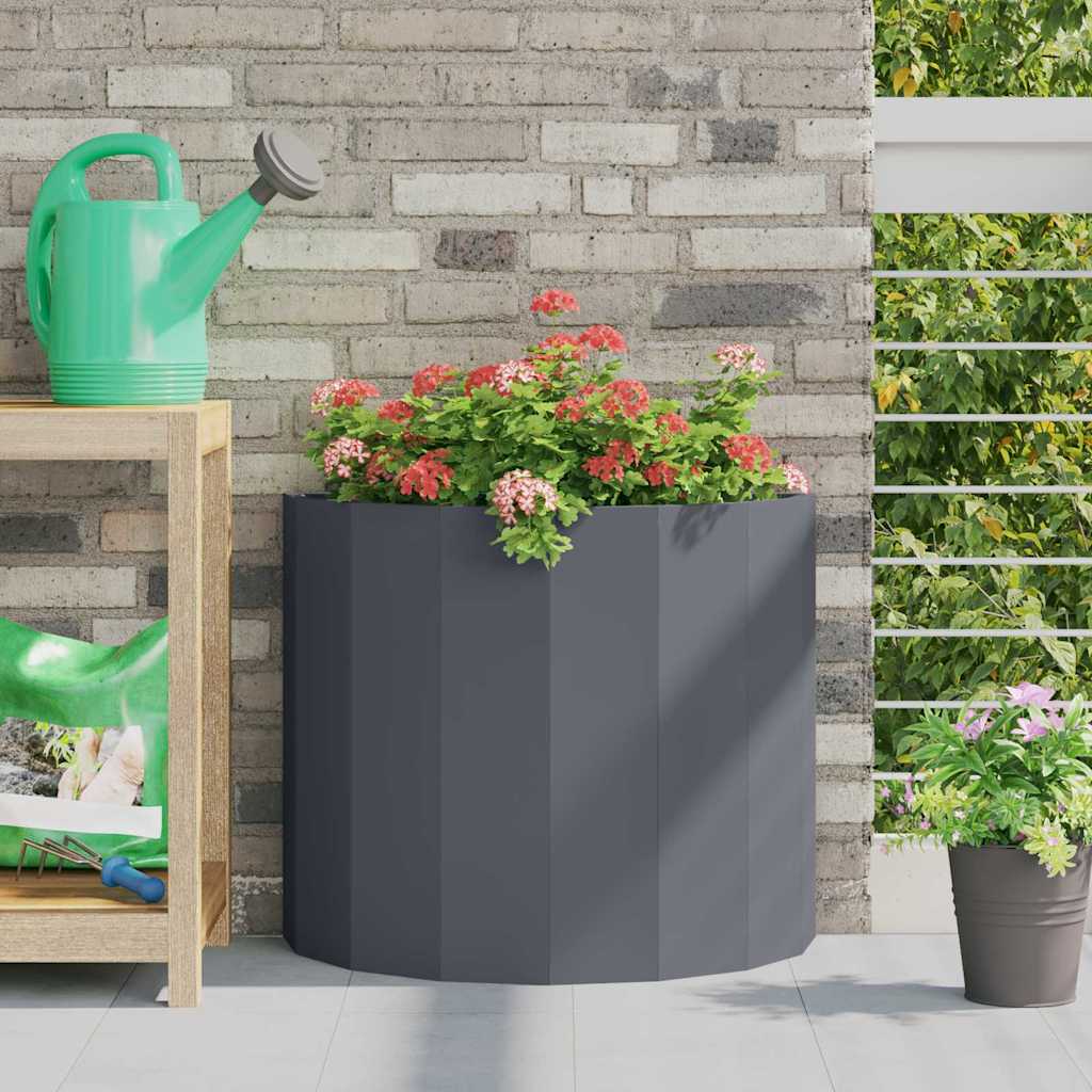 Donica Antracyt 60 x 30 x 50 cm Stal vidaXL