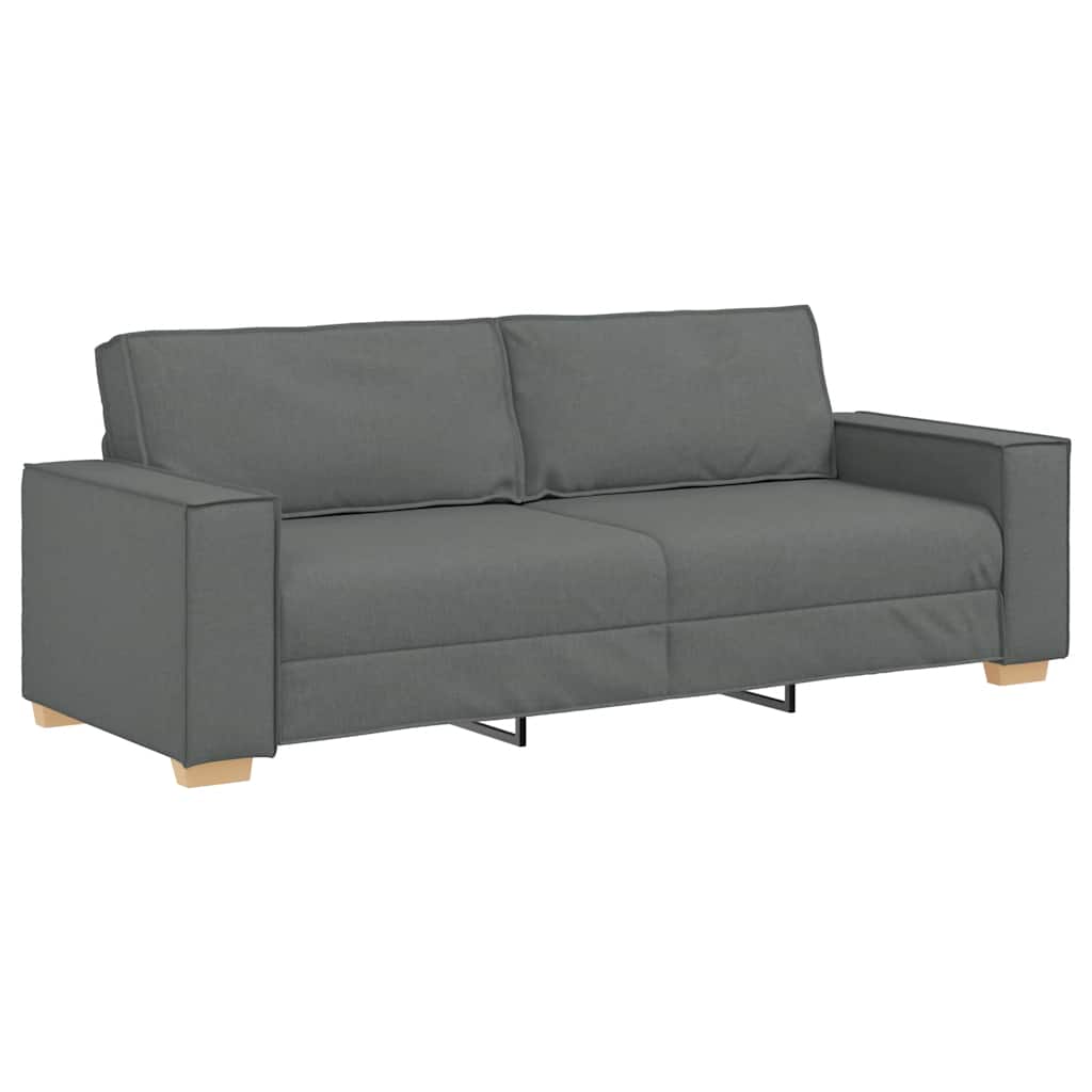 Sofa 3-osobowa Ciemnoszara 220x78x84 cm Tkanina