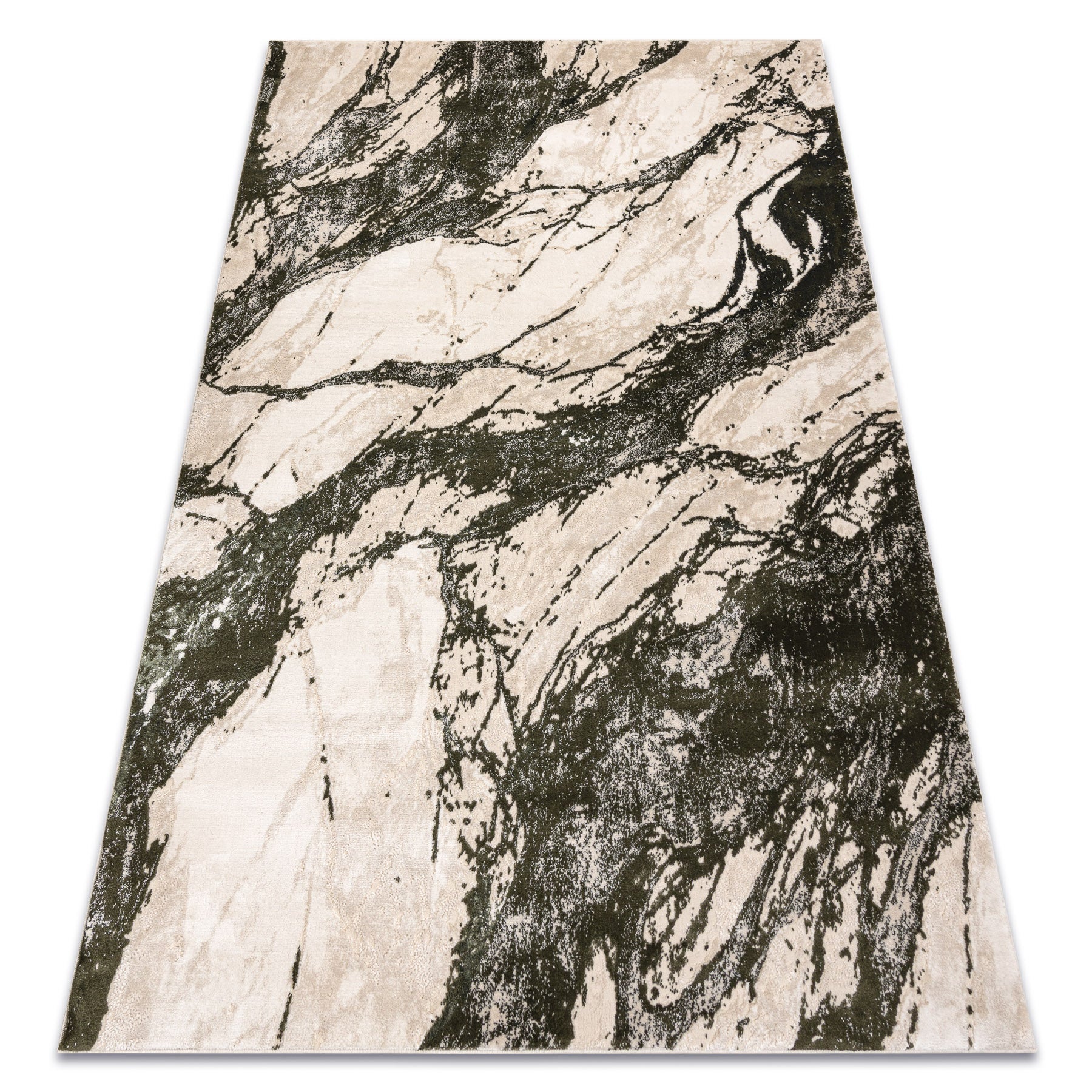 Dywan ALLURE 4759 Marmur - Strukturalny, stylowy, glamour beż / zielony 180x270 cm