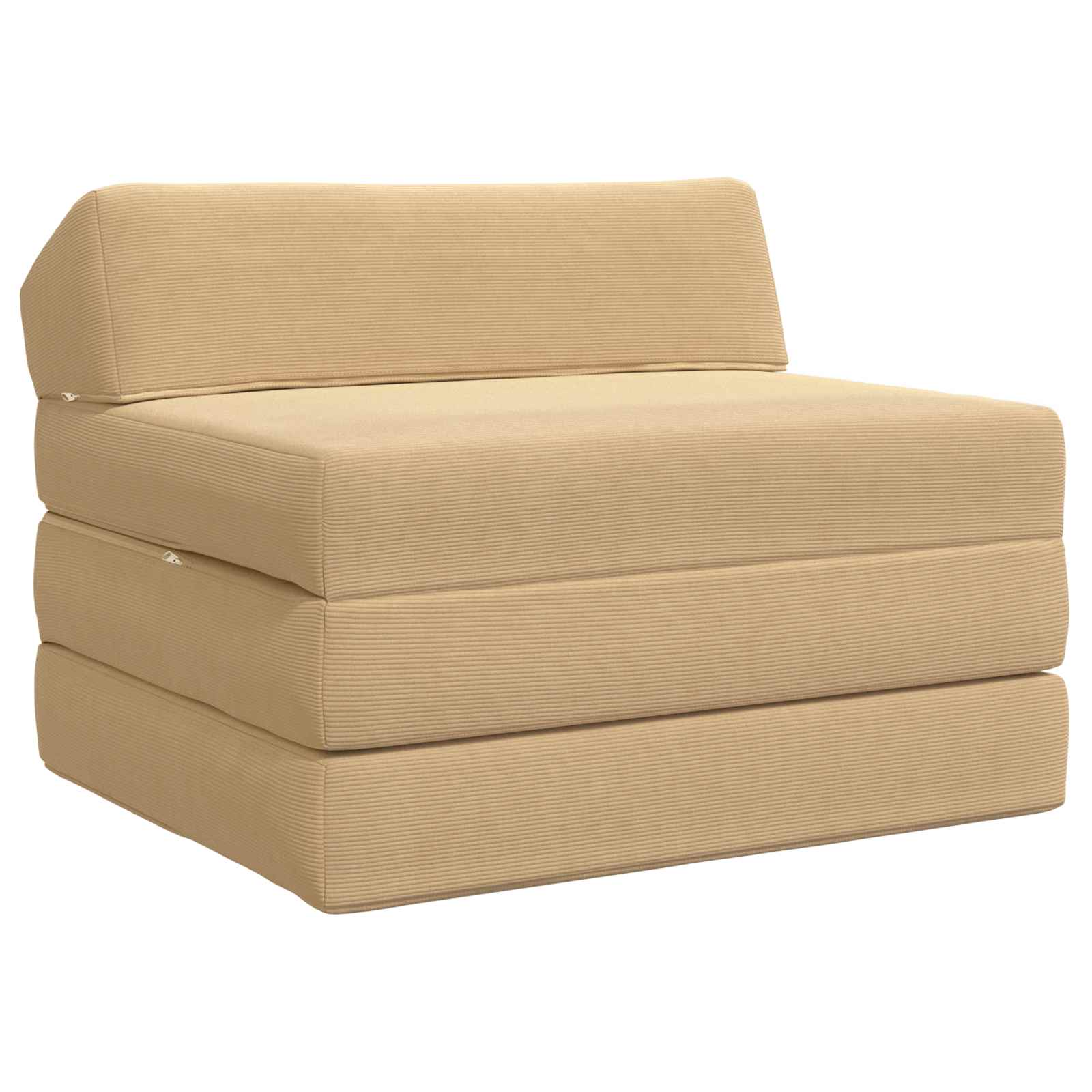 Składana Sofa Łóżko Jasnozielony szary 200 x 70 x 10 cm