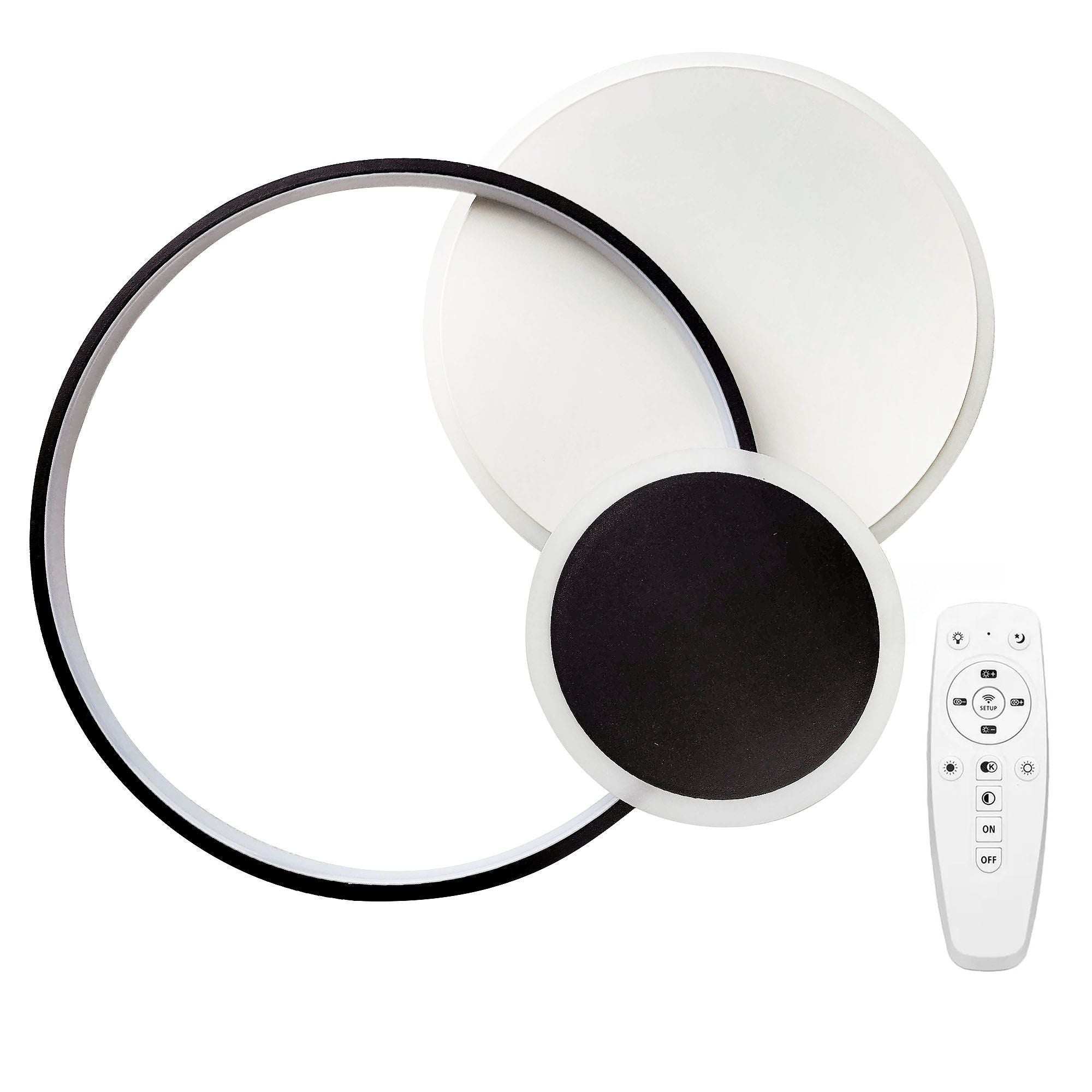 Lampa Sufitowa Toolight App1709-C Czarny +Remote Control