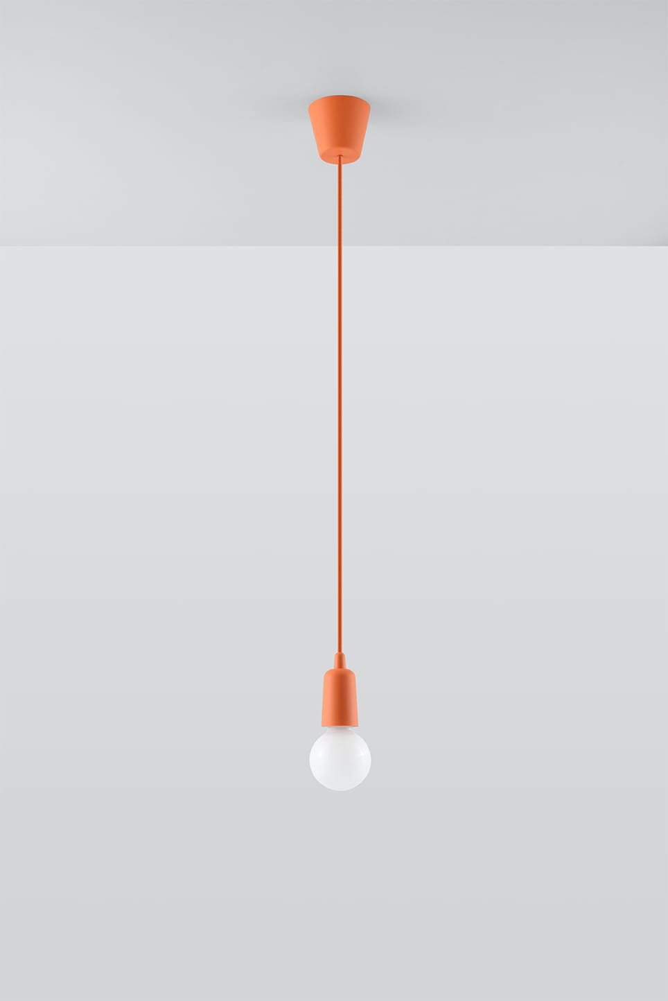 Suspension PVC Orange E27 1 Diego