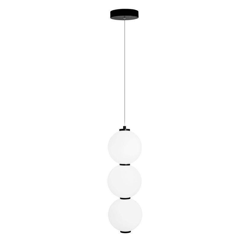 Lampa wisząca TAMA LED 23W Ciepła biel 1840lm czarno-biała wym: 180 x 16 x 16 cm Maxlight