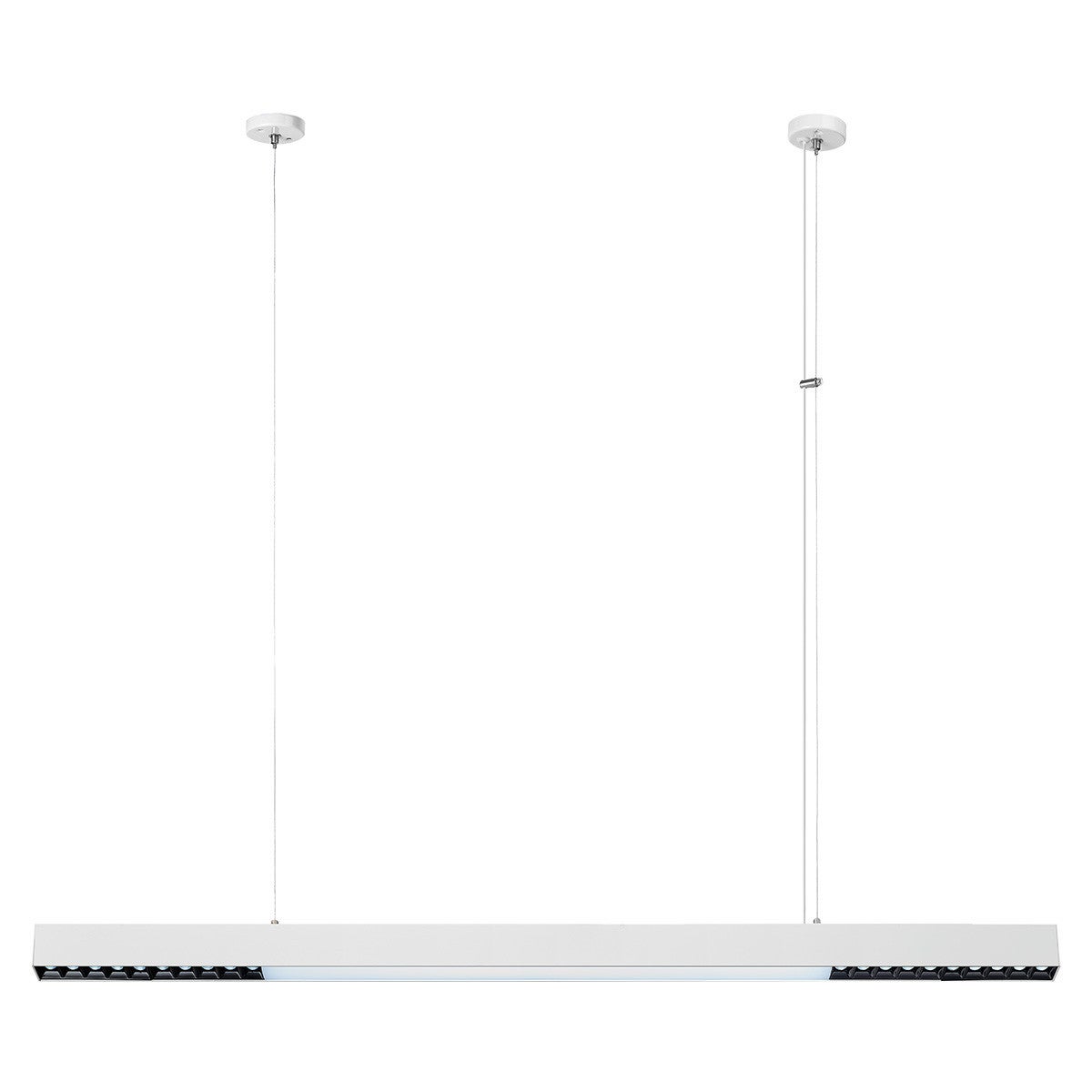 Lampa wisząca / sufitowa nowoczesna biała liniowa 120 cm zmienna barwa LED 47W CALI Light Prestige