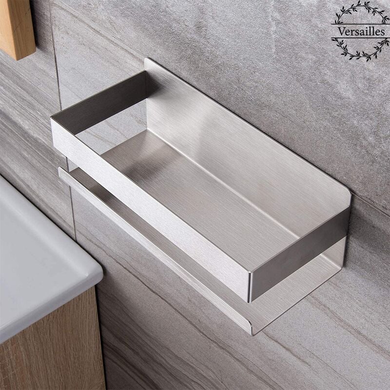 Półka prysznicowa, półka ścienna, uchwyt do przechowywania w łazience, stal nierdzewna 20 cm
