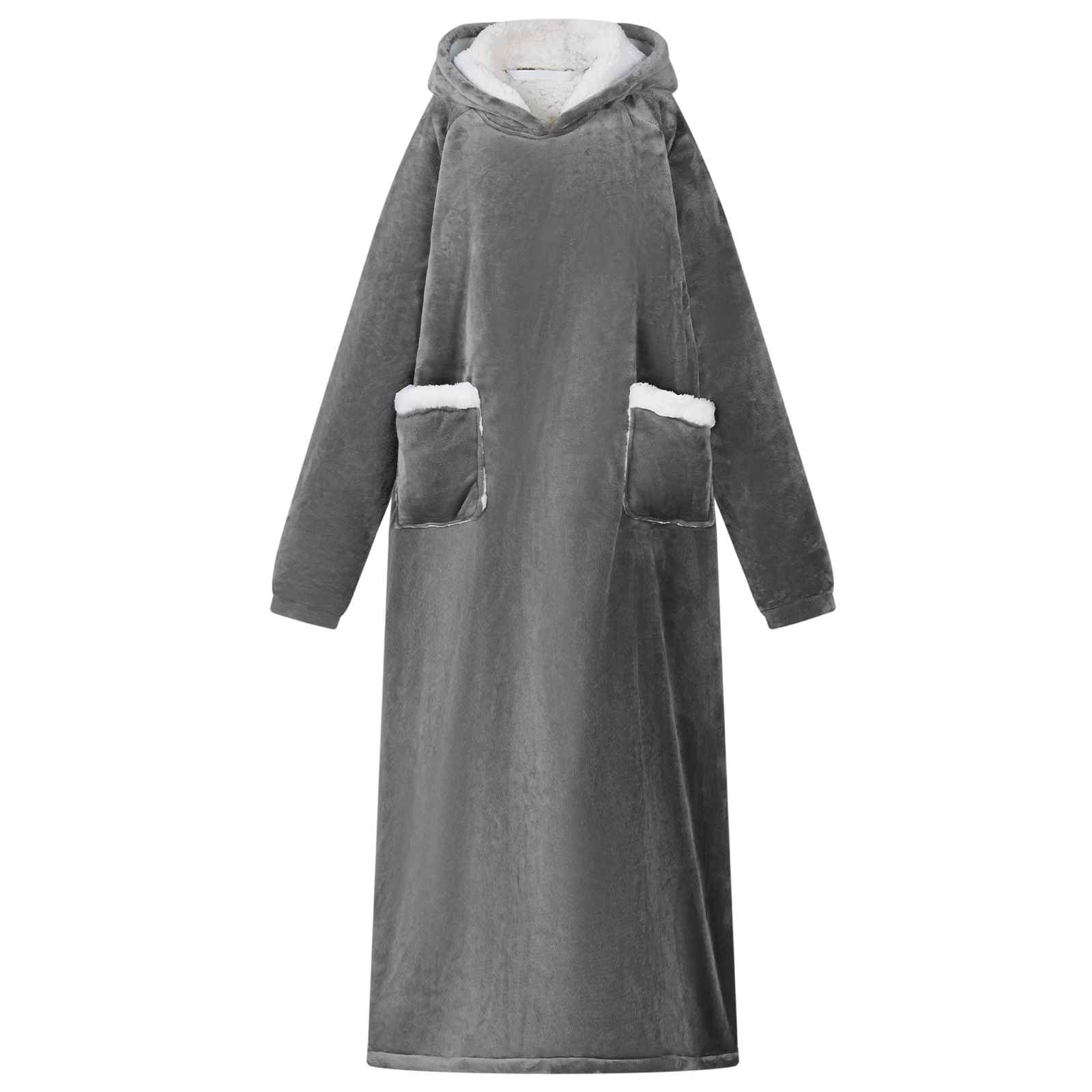Bluza-koc Ciemnoszary L Fleece i Flanela vidaXL
