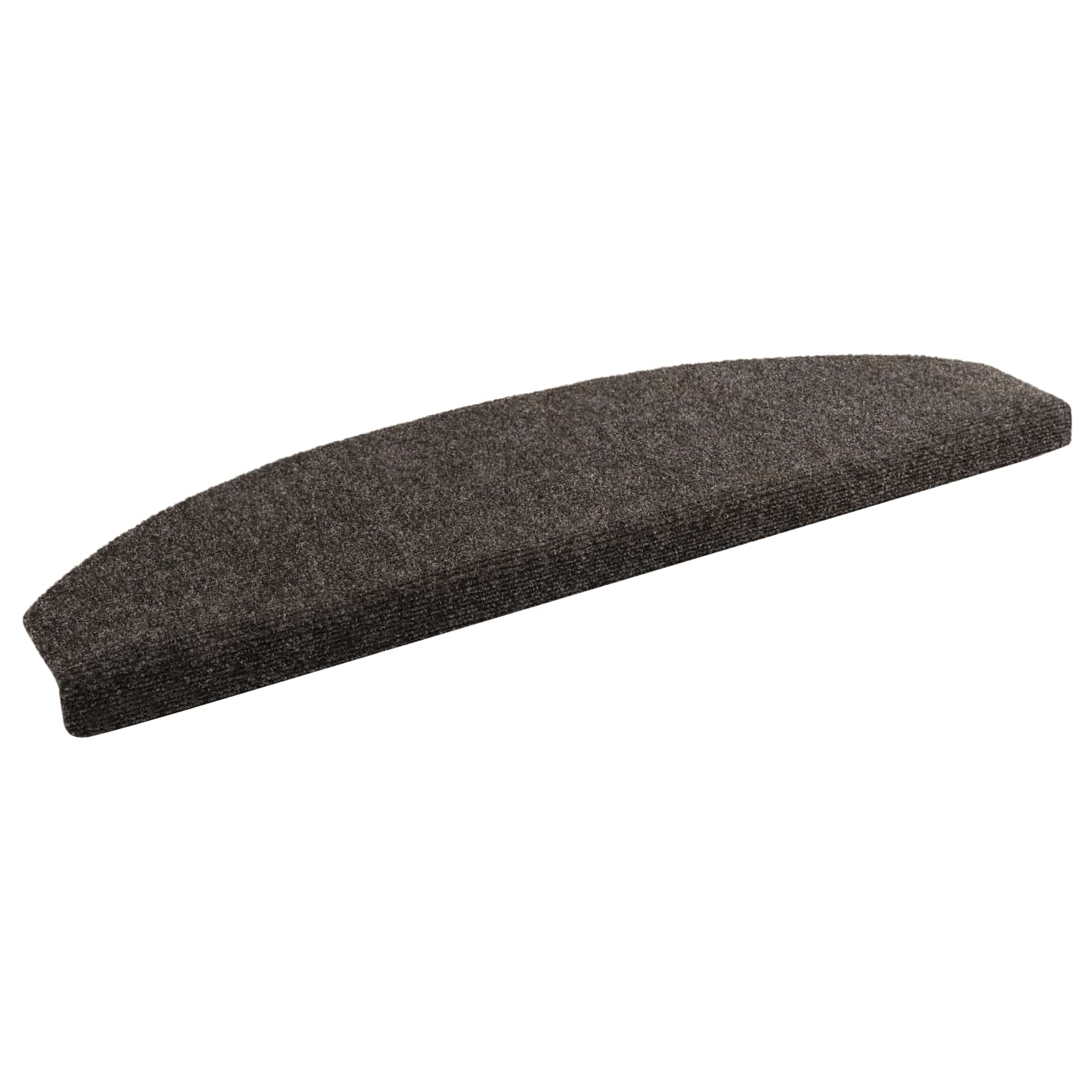 Samoprzylepne maty na schody Półokrąg 15 pcs antracytowy vidaXL