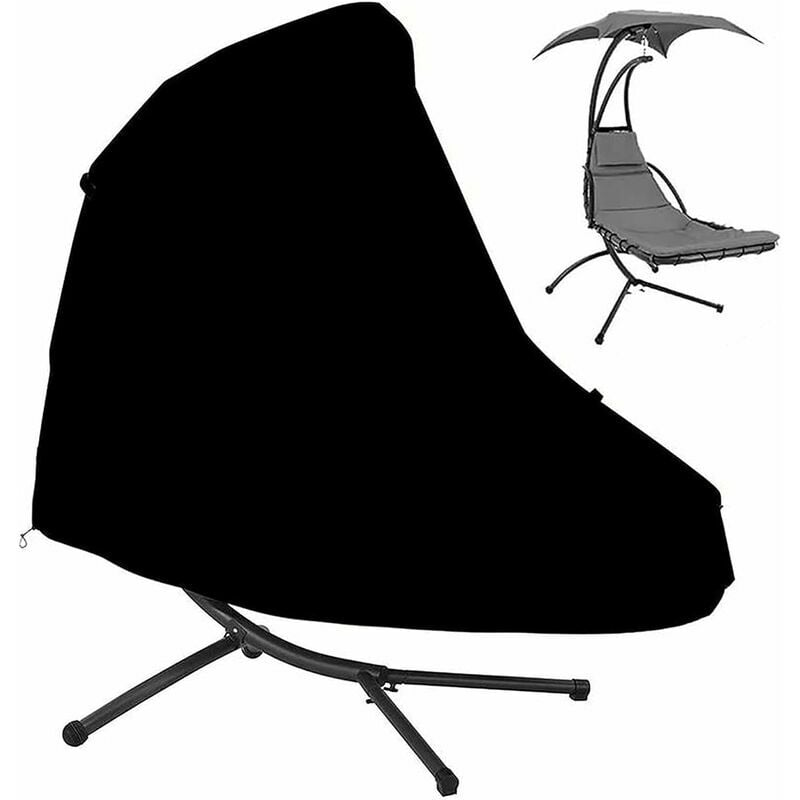 Pokrowiec na leżak wiszący z tkaniny Oxford o wymiarach 185 x 116 x 198 cm, idealny do ochrony huśtawek, balkonów, trawników i mebli ogrodowych.
