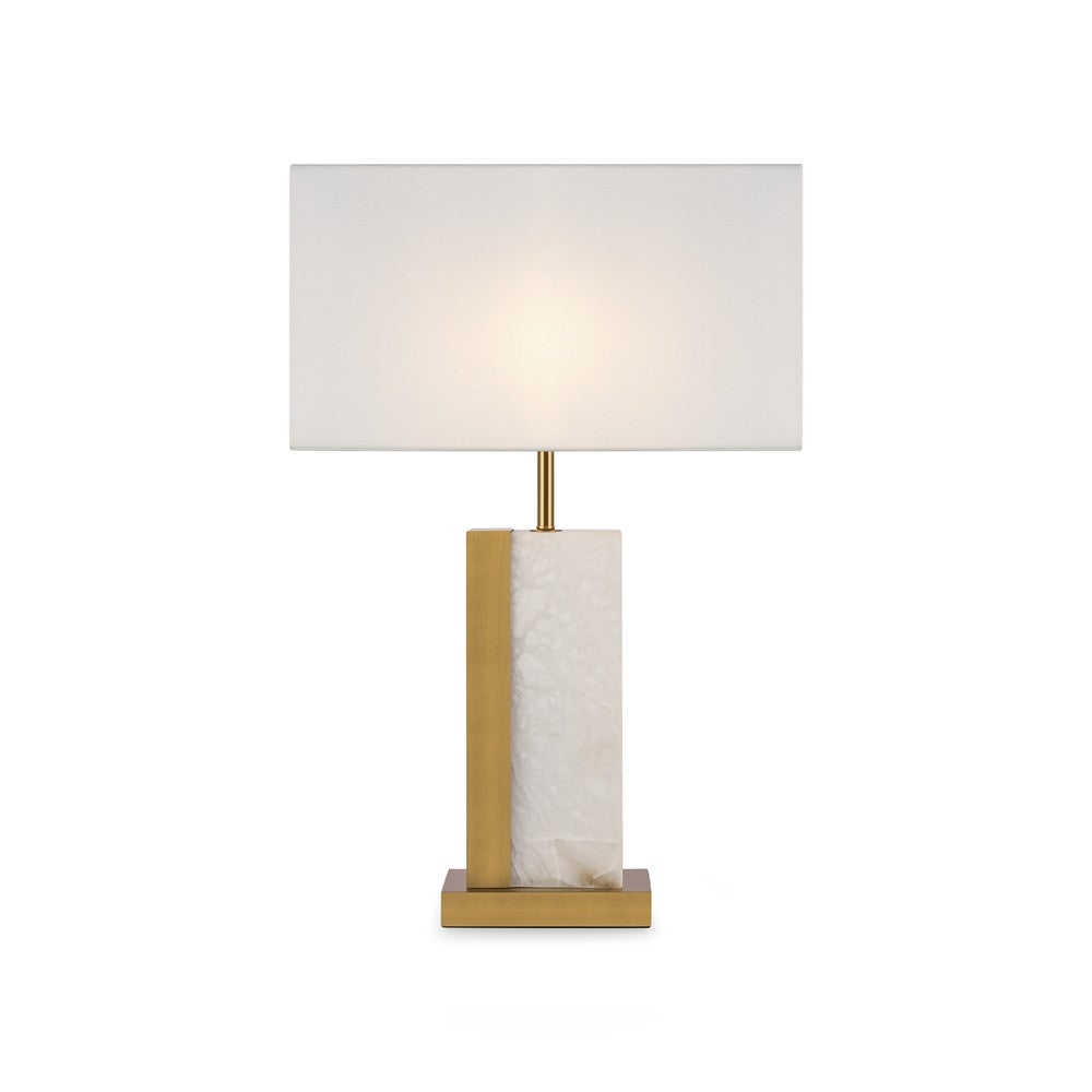 Lampa stołowa z białym abażurem Bianco Maytoni Z031TL-01BS