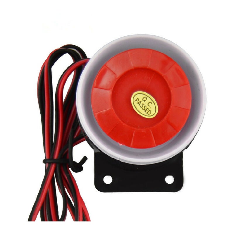 12V 120dB Mini syrena przewodowa do systemu alarmowego, akcesoria do alarmu, syrena systemu alarmowego zabezpieczeń domowych, klakson antywłamaniowy.