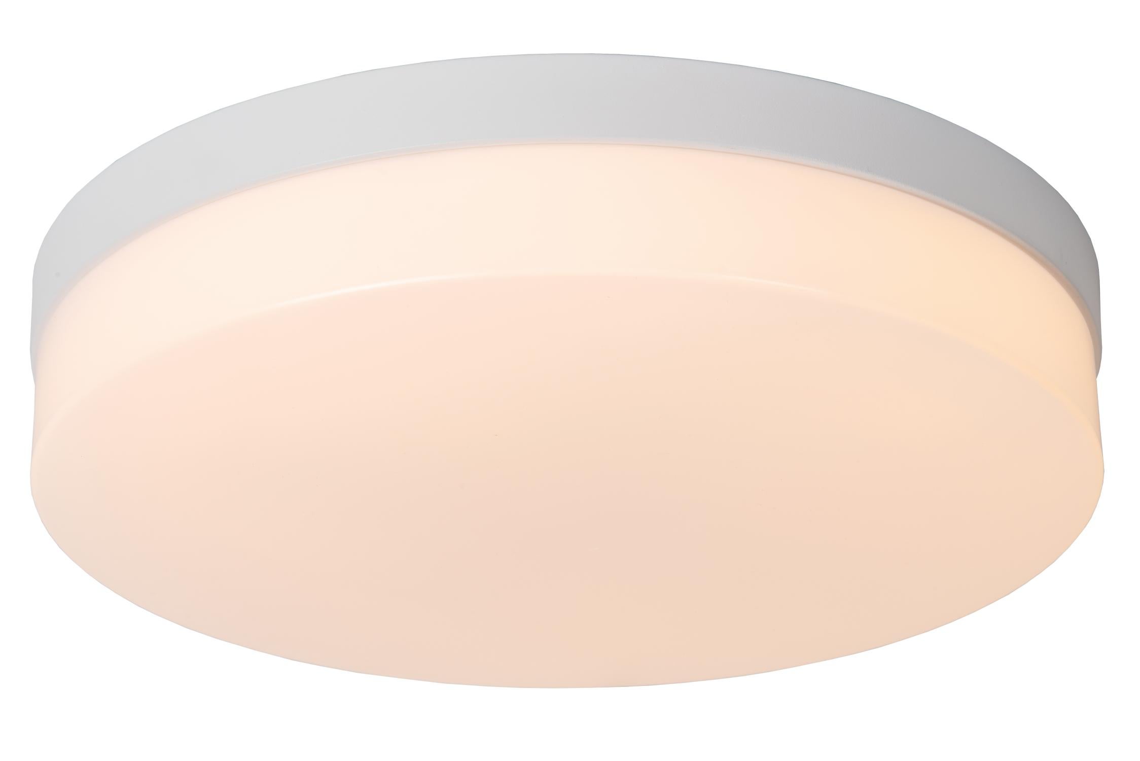 Plafon okrągły BISKIT LED 24W Ciepła biel 1550lm biały wym:7,5x34,5x34,5cm IP44 Lucide