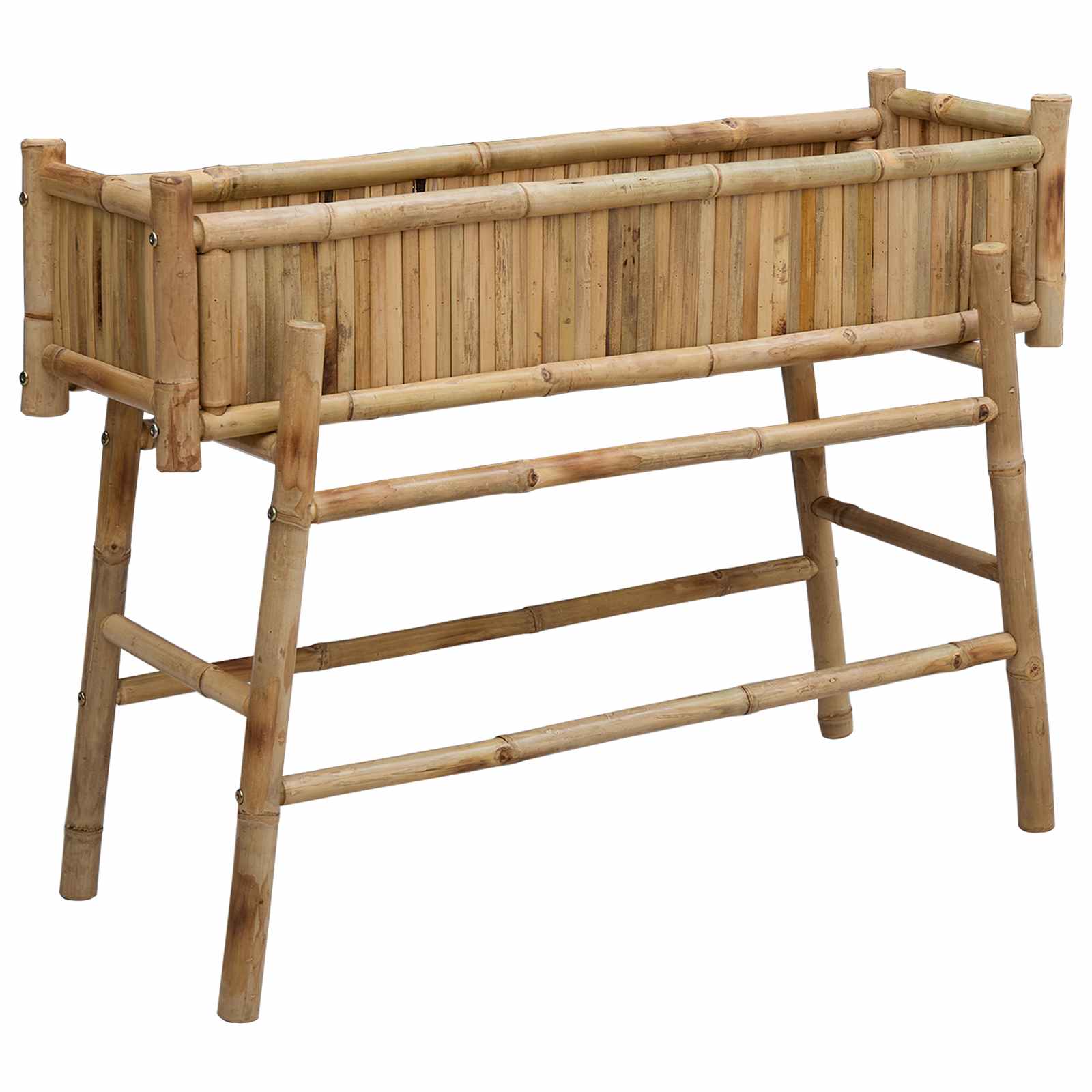 Doniczka ogrodowa z uchwytem Naturalny 100 x 38 x 74 cm Bambus