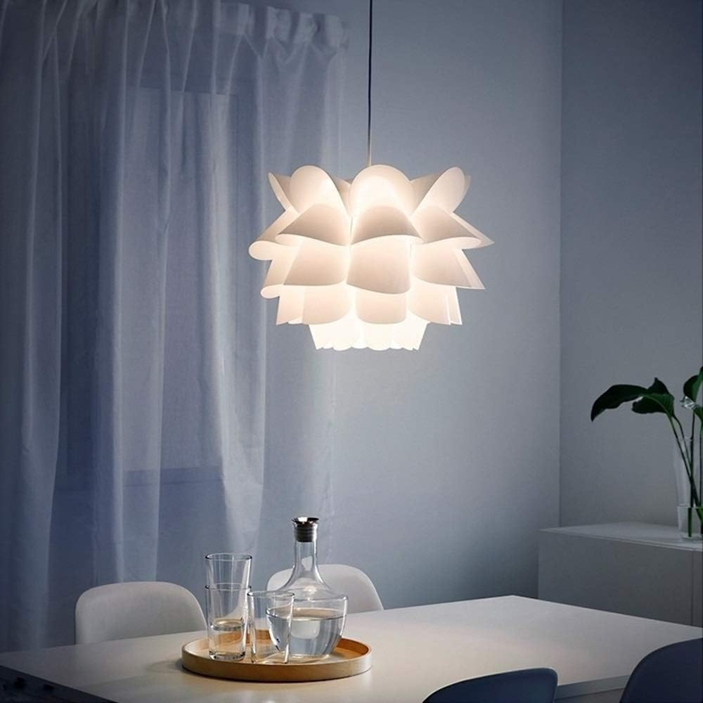 Żyrandol Sufitowy Wiszący Lotos 36x28cm – Elegancka Lampa Wisząca Puzzle Design, Dekoracyjne Oświetlenie do Sypialni