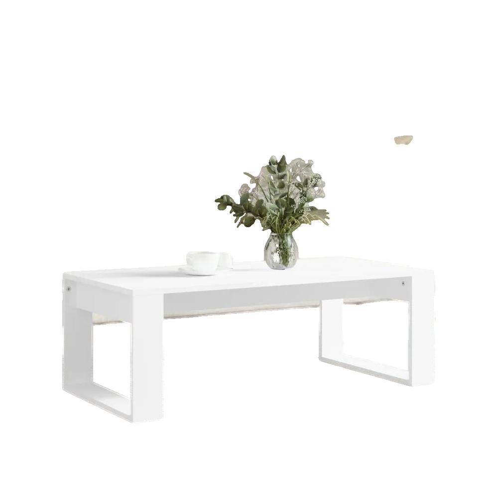 Stolik kawowy vidaXL biały z drewna inżynieryjnego 102x50x35 cm odporny na wilgoć