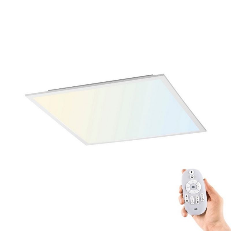 Plafon z pilotem 45 cm LED 24W biały kwadratowy FLAT Paul Neuhaus