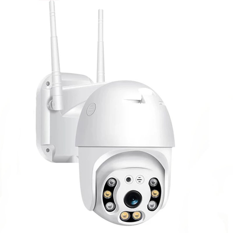 Zewnętrzna kamera monitoringu WiFi bezprzewodowa, kamera WiFi, dwukierunkowe audio, detektor ruchu, widzenie nocne, powiadomienia push