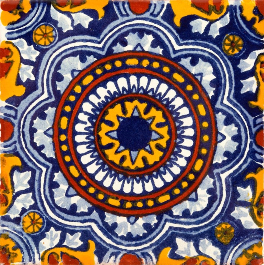 Meksykańskie płytki ceramiczne Ido – 30 unikalnych dekoracyjnych płytek ściennych z motywami 10,5x10,5 cm do łazienki, prysznica, kuchni