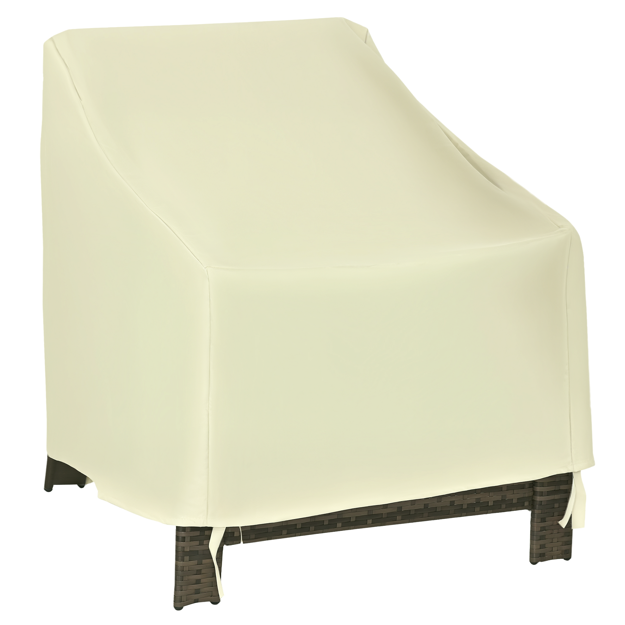 Pokrowiec Oxford 600D w kolorze beżowym, 68x87x77 cm, na meble ogrodowe
