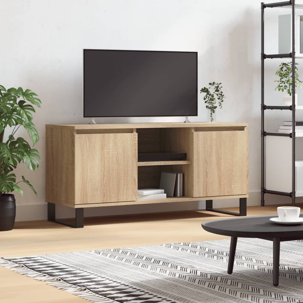 vidaXL Szafka telewizor, dąb sonoma, 104x35x50 cm