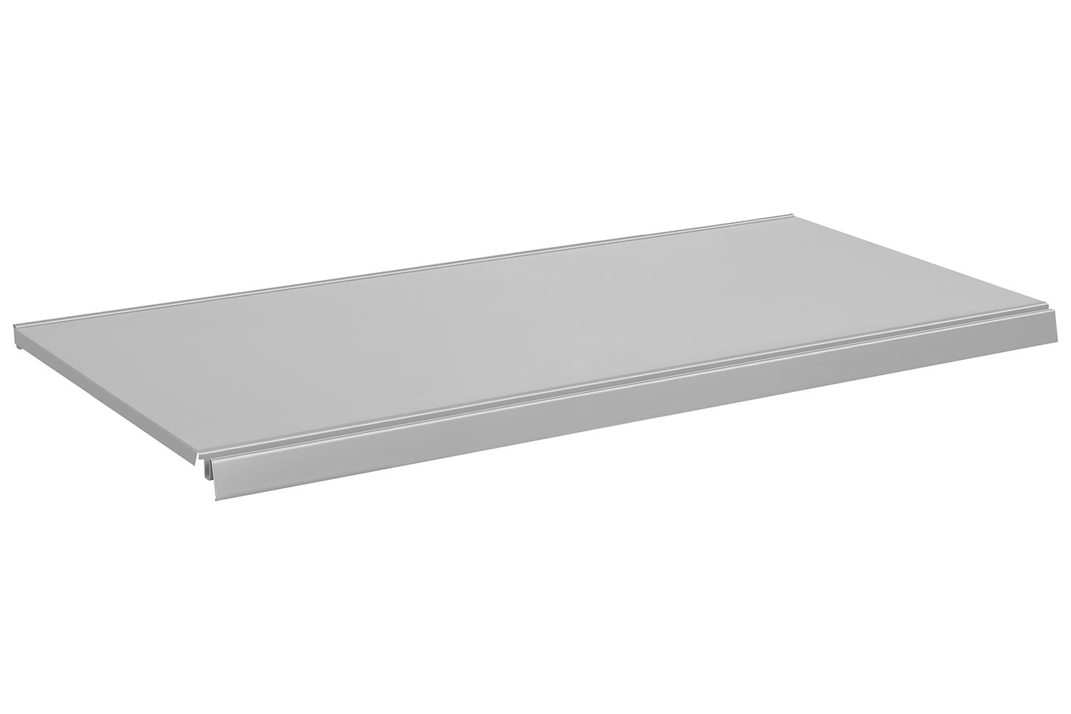 Półka do regału sklepowego metalowa 25x66.5cm jasny szary KTD
