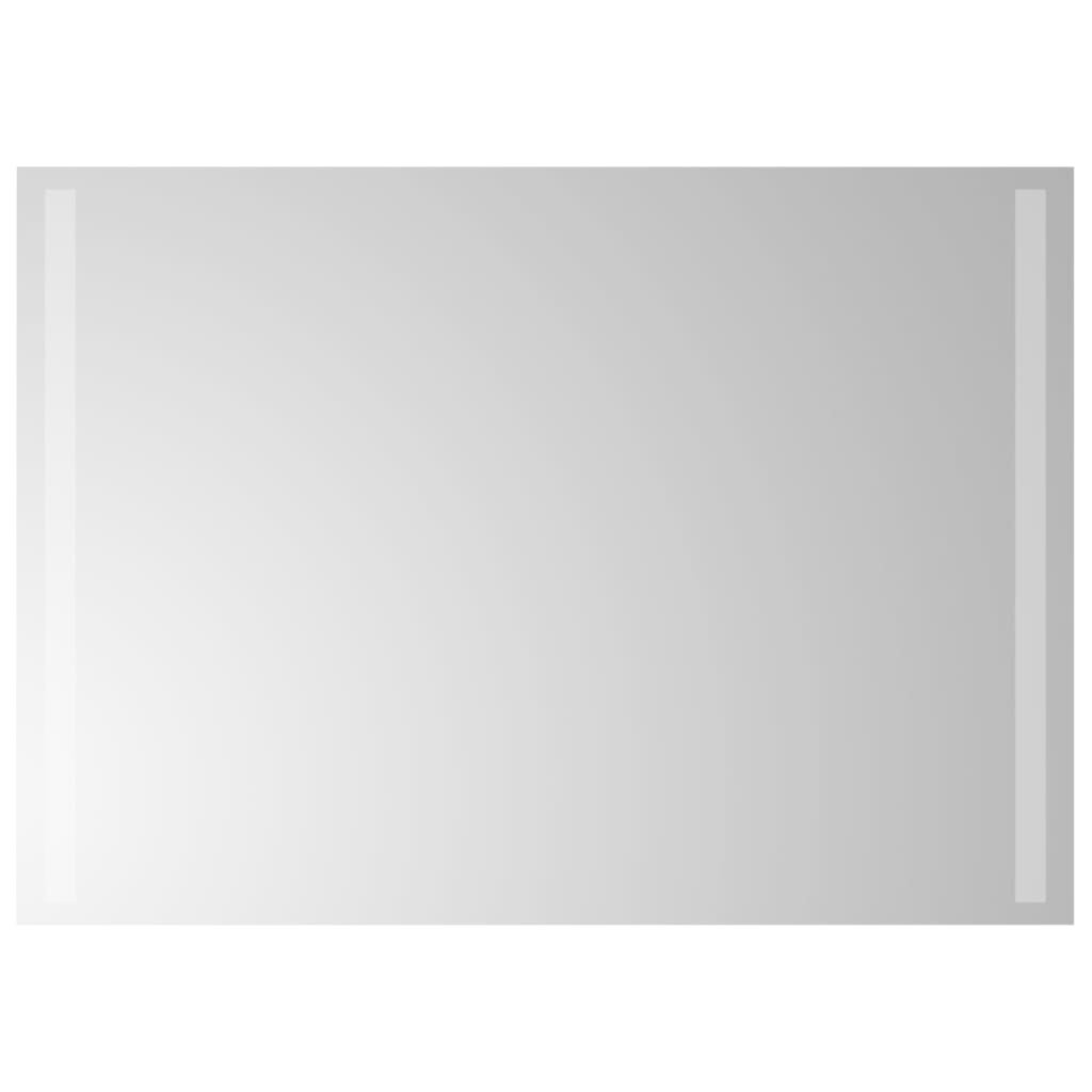 Lustro Łazienkowe Ścienne 50x70 cm z LED 5 V IP65 Srebrne