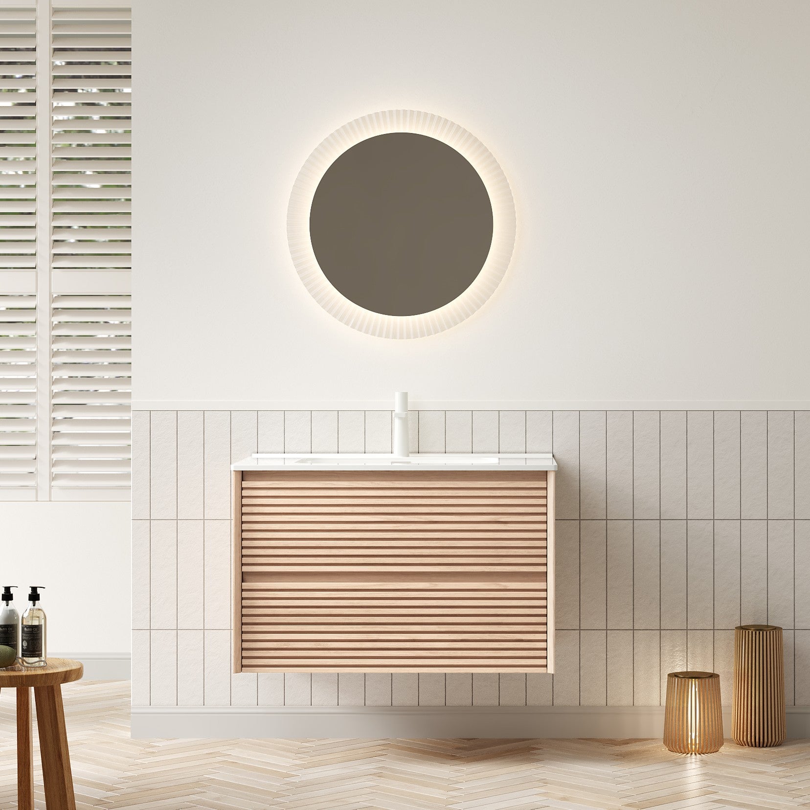 Szafka pod umywalkę 81 x 46,5 x 51,5 cm, z miejscem do przechowywania, biały, lite drewno oraz MDF, praktyczny wybór do codziennego użytkowania