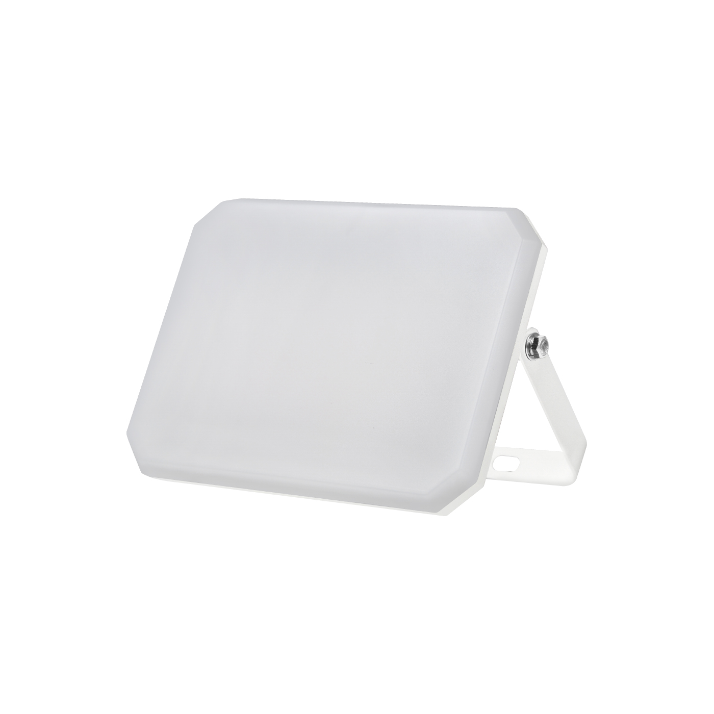 Biały reflektor LED zewnętrzny 230V 30W 4000K mleczny klosz 3000lm 140x100x25,7 mm