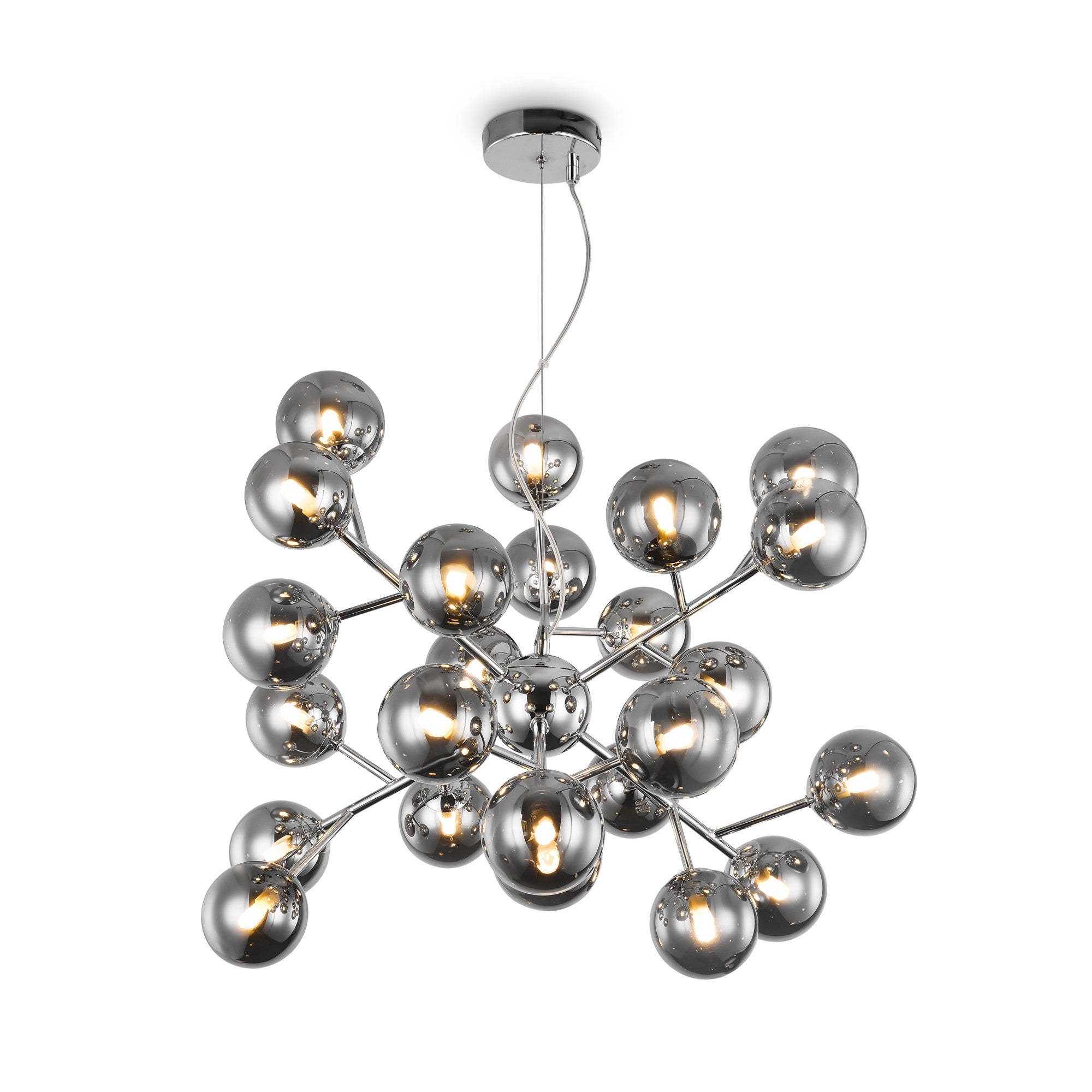 Lampa wisząca chrom, szklane kule Dallas Maytoni MOD545PL-24CH