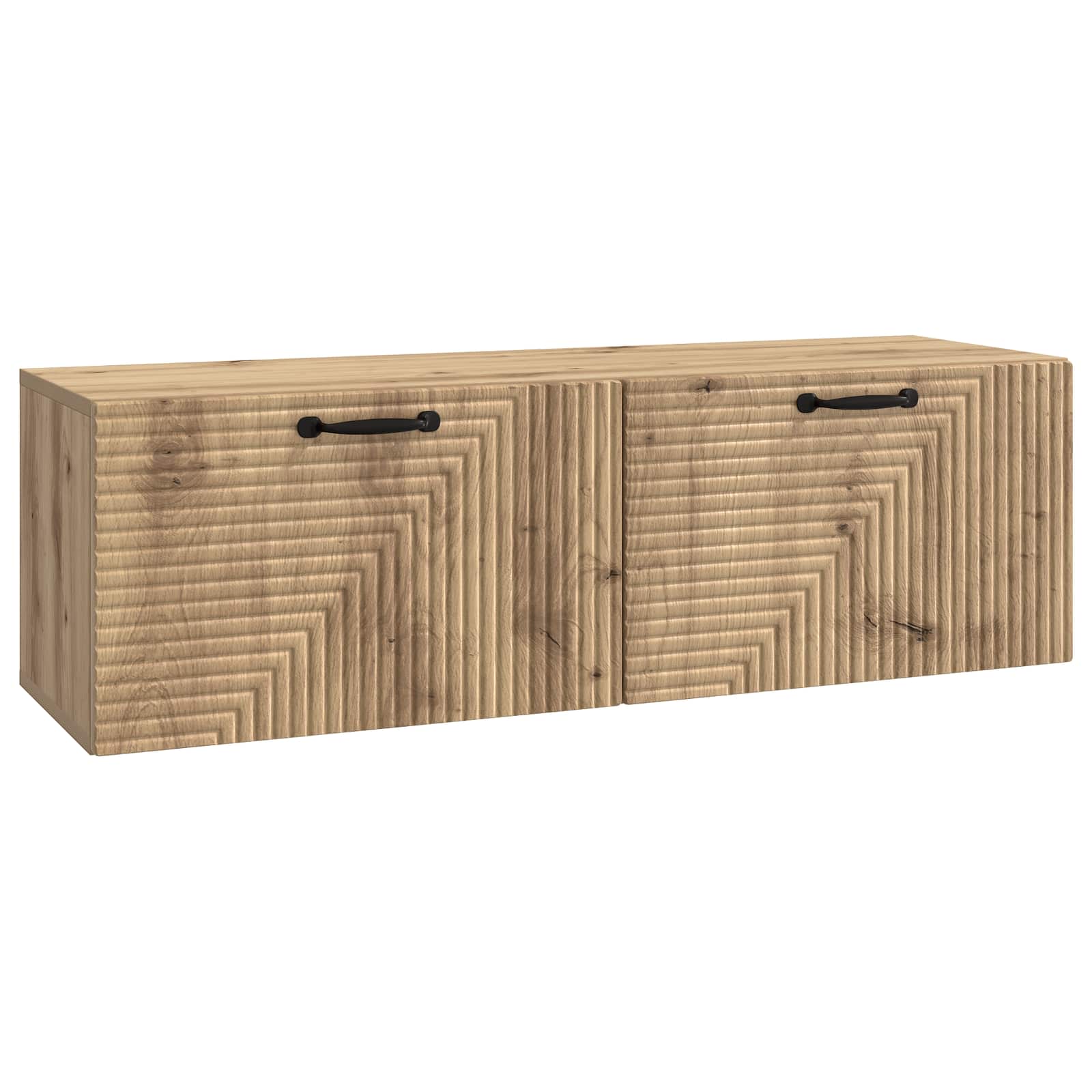 Szafka RTV montowana na ścianie 98 x 31 x 30 cm Dąb artisan
