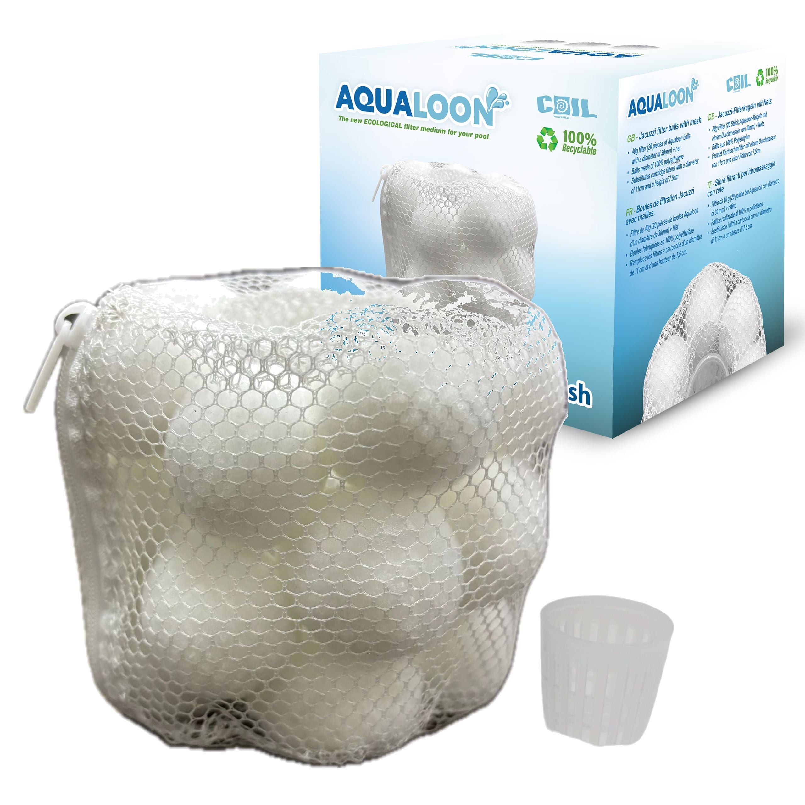 COIL Kulki filtracyjne Aqualoon zamiennik filtrów kartuszowych do jacuzzi/spa