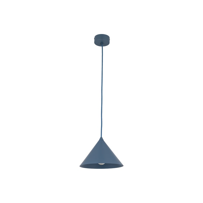 Lampa Wisząca Tk Lighting Cono S Stożek Metalowy Granatowy 1Xe27