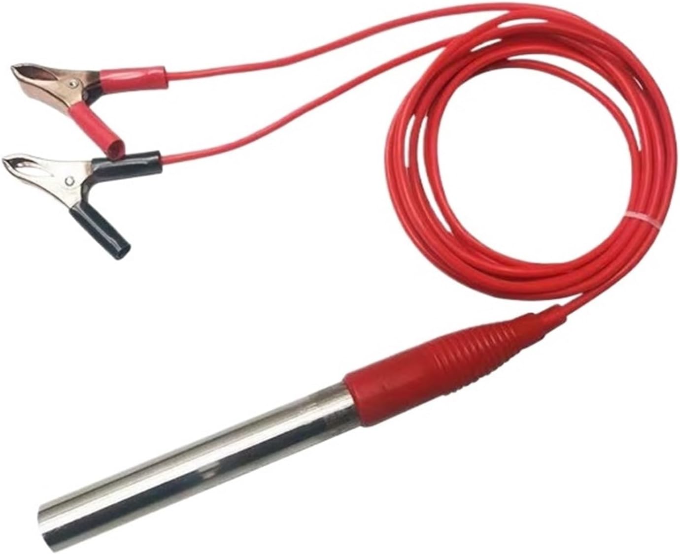 Podgrzewacz wody 12 V DC z zaciskiem krokodylkowym, wkład grzewczy 150 W, 200 W, 300 W, przenośny podgrzewacz zanurzeniowy ze stali nierdzewnej (12 V